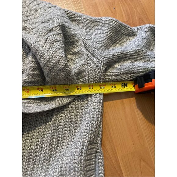 Victoria Secret Cowl Cardigan Sweater Grey Cozy Women’s Size Small - Picture 3 of 3